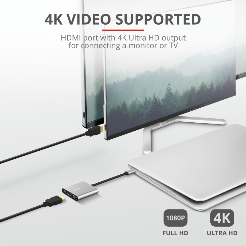 Trust Dalyx 3-in-1 Multiport USB-C Adapter /