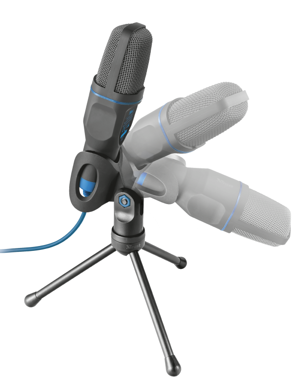 Trust Mico USB Microphone for PC and laptop / Black