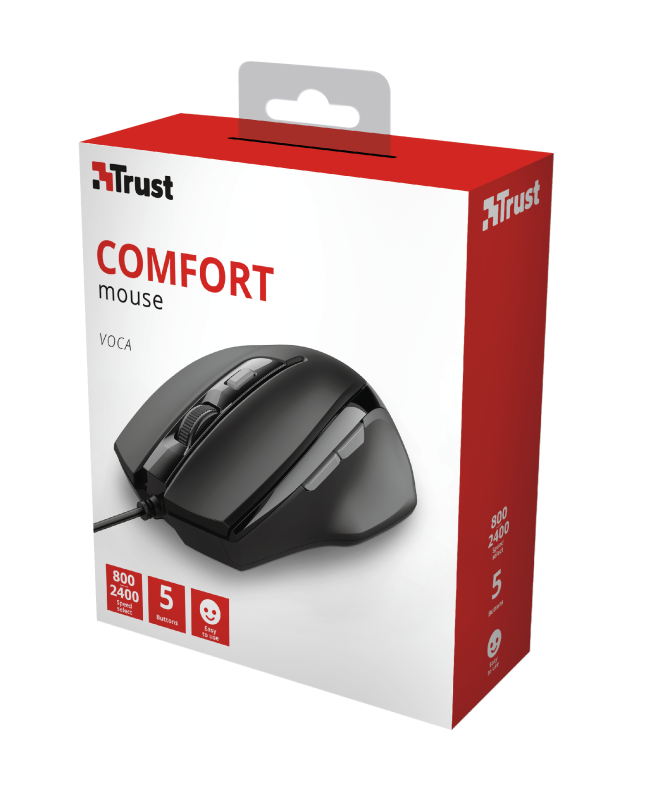Trust Voca Comfort Mouse / Black