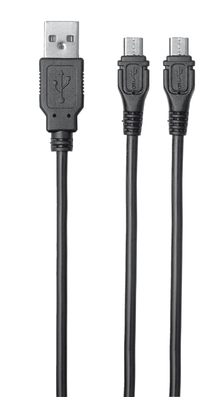 Trust GXT222 Duo Charge cable / Black
