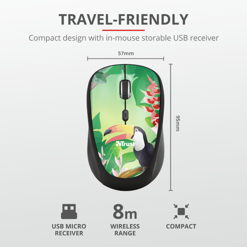 Trust Yvi Toucan Wireless Mouse / Green
