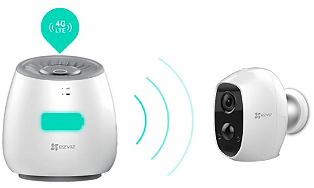EZVIZ CS-WLB Wi-Fi Station / With 4G / Built-in 100dB Siren / White