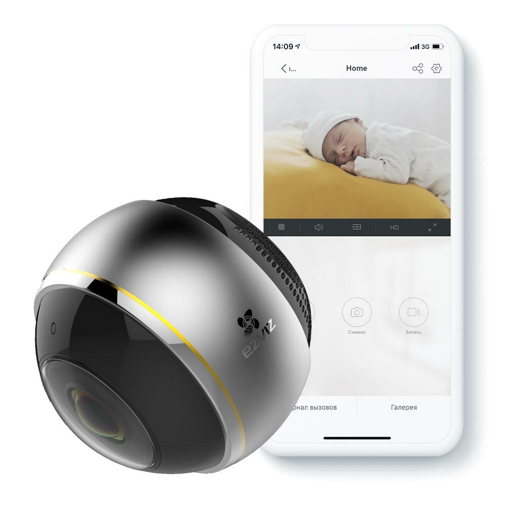 EZVIZ C6P CS-CV346-A0-7A3WFR / 3Mpix 1.2mm FishEye Wi-Fi Outdoor /