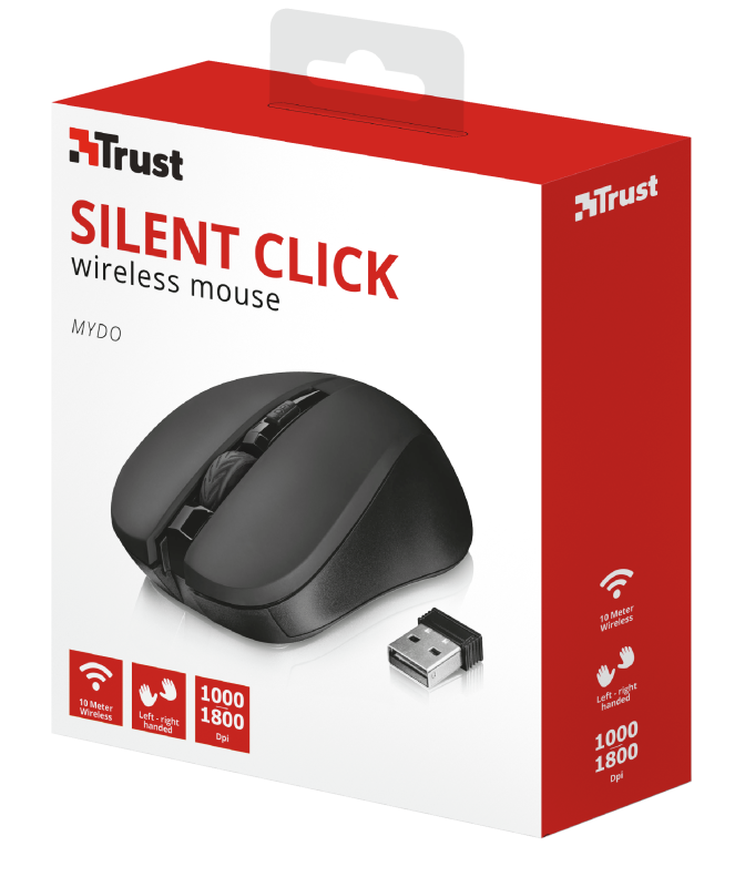 Trust Mydo Wireless Mouse / Black