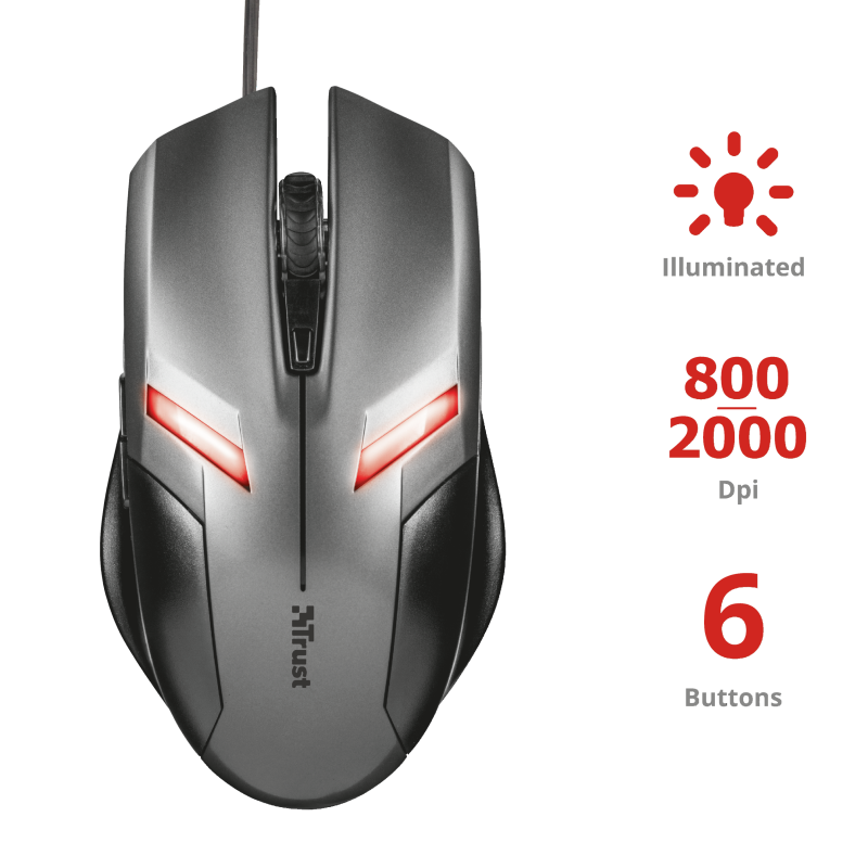 Trust Ziva Gaming Mouse / Black