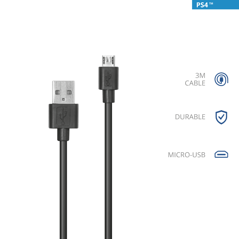 Trust GXT 224P Micro-USB Charge & Play Cable
