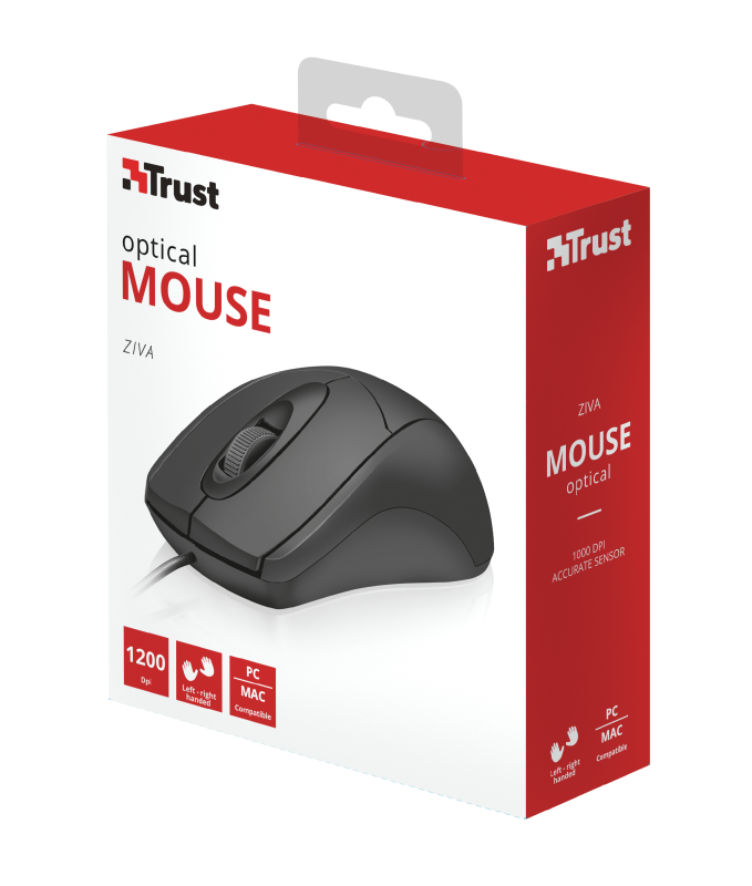 Trust Ziva Optical Mouse / Black