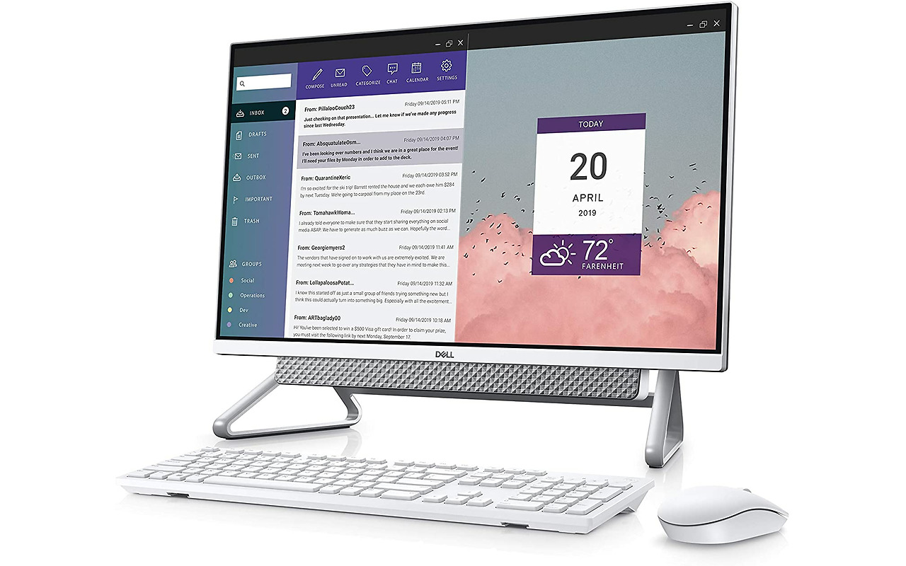 DELL Inspiron 7700 / 27" FullHD IPS Infinity / Intel Core i7-1165G7 / 8GB DDR4 / 512GB NVMe + 1.0TB HDD / Intel Iris Xe Graphics / Windows 10 PRO / White