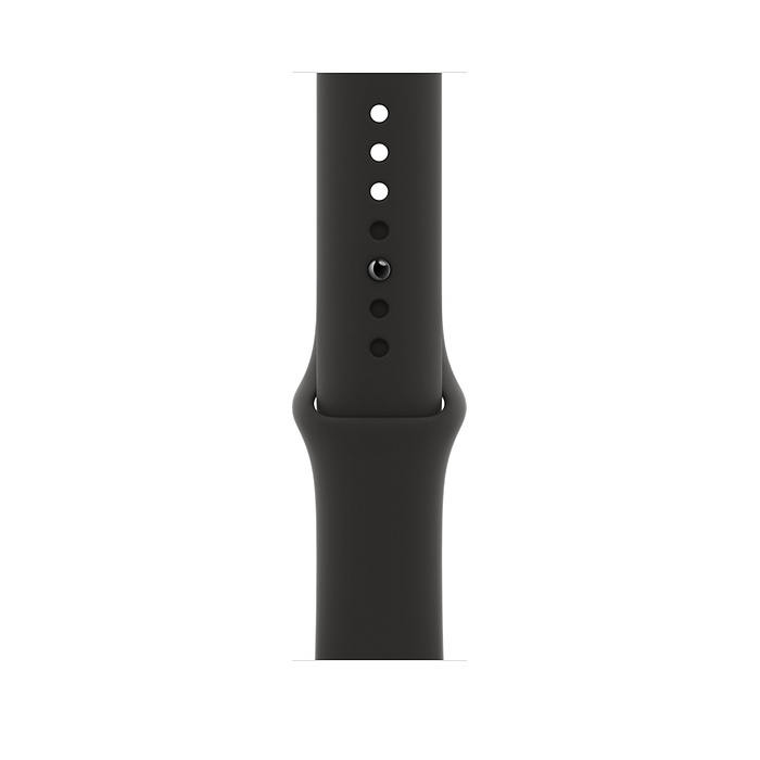 Apple Watch Series 6 GPS + Cellular 44mm Graphite Stainless Steel Case with Black Sport Band / Black
