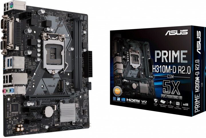 ASUS PRIME H310M-D R2.0 / S1151 / Intel H310 / mATX