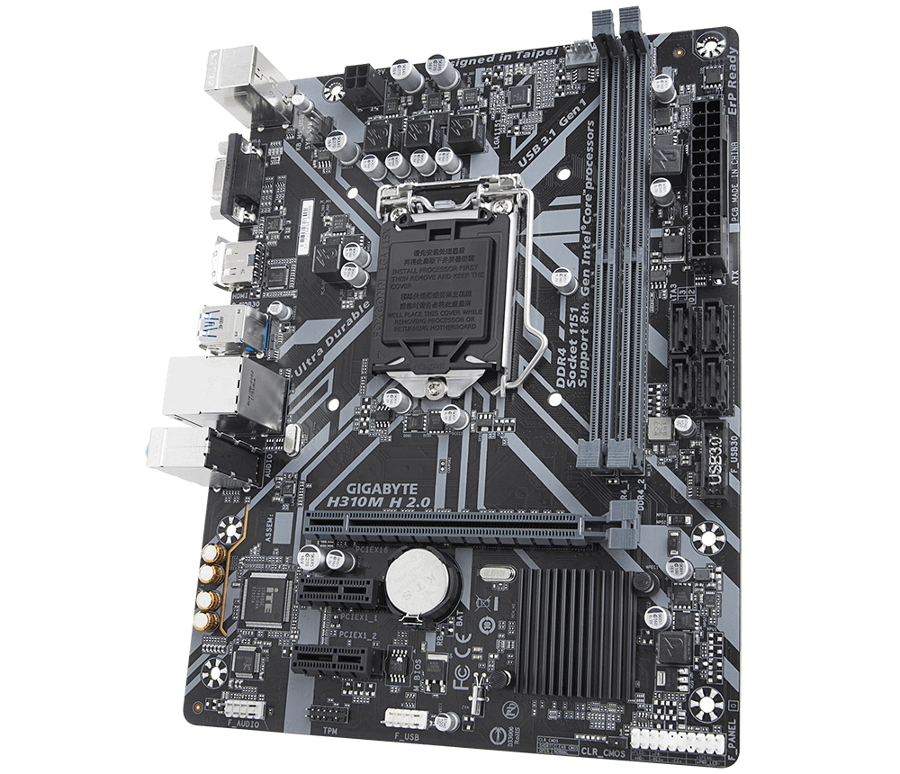 GIGABYTE H310M H 2.0 / Socket 1151 / mATX / Intel H310 /