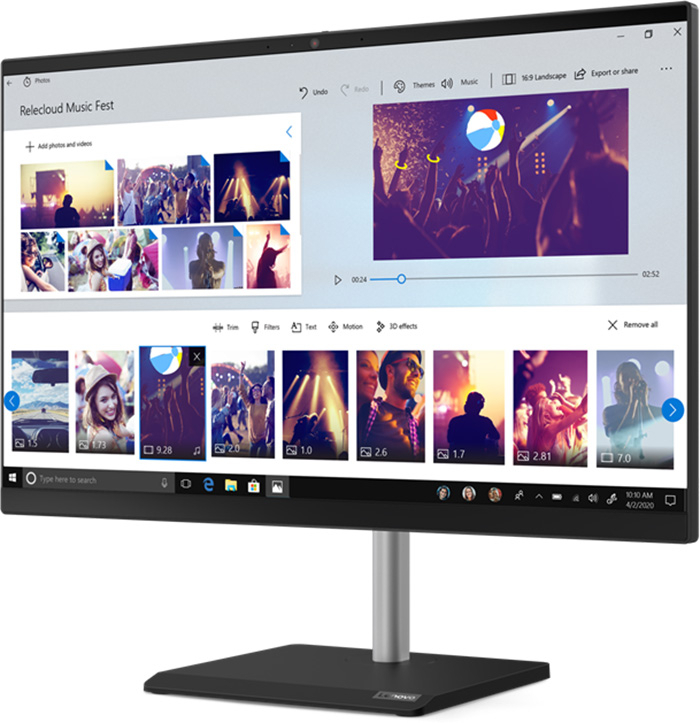 Lenovo V50a 24IMB / 23.8 FullHD / Core i3-10100T / 8GB DDR4 / 256GB NVMe / Black / Windows