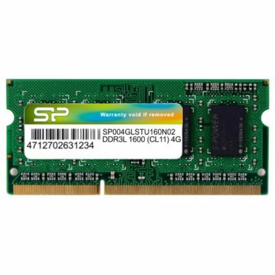 SiliconPower SP004GLSTU160N02 4GB DDR3L 1600 SODIMM