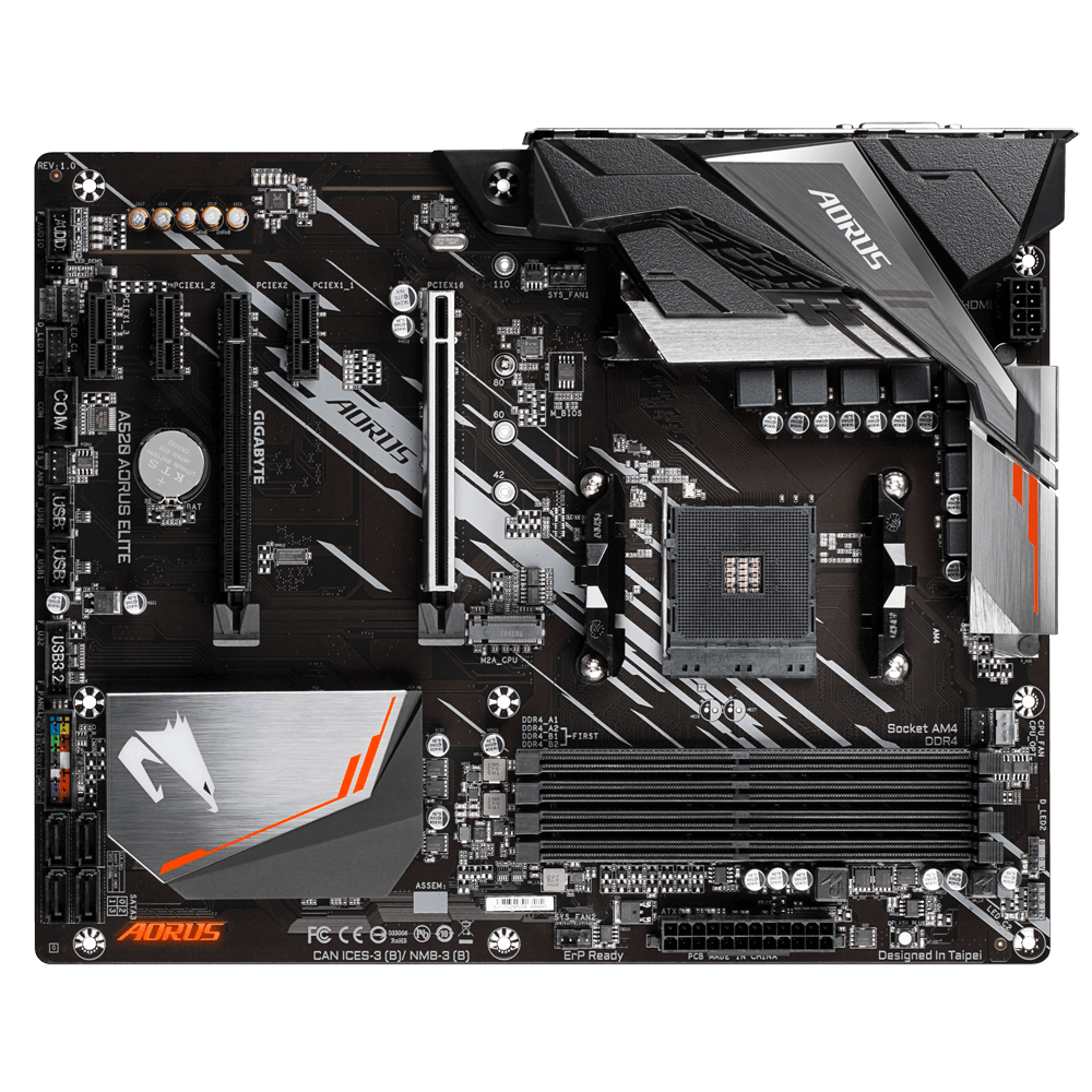 GIGABYTE GA-A520 AORUS Elite / Socket AM4 AMD A520 Dual 4xDDR4-4733