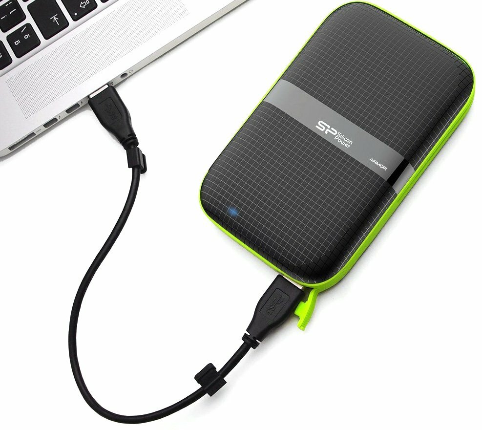 Silicon Power Armor A60 / 1.0TB 2.5 External HDD / SP010TBPHDA60S3 Black