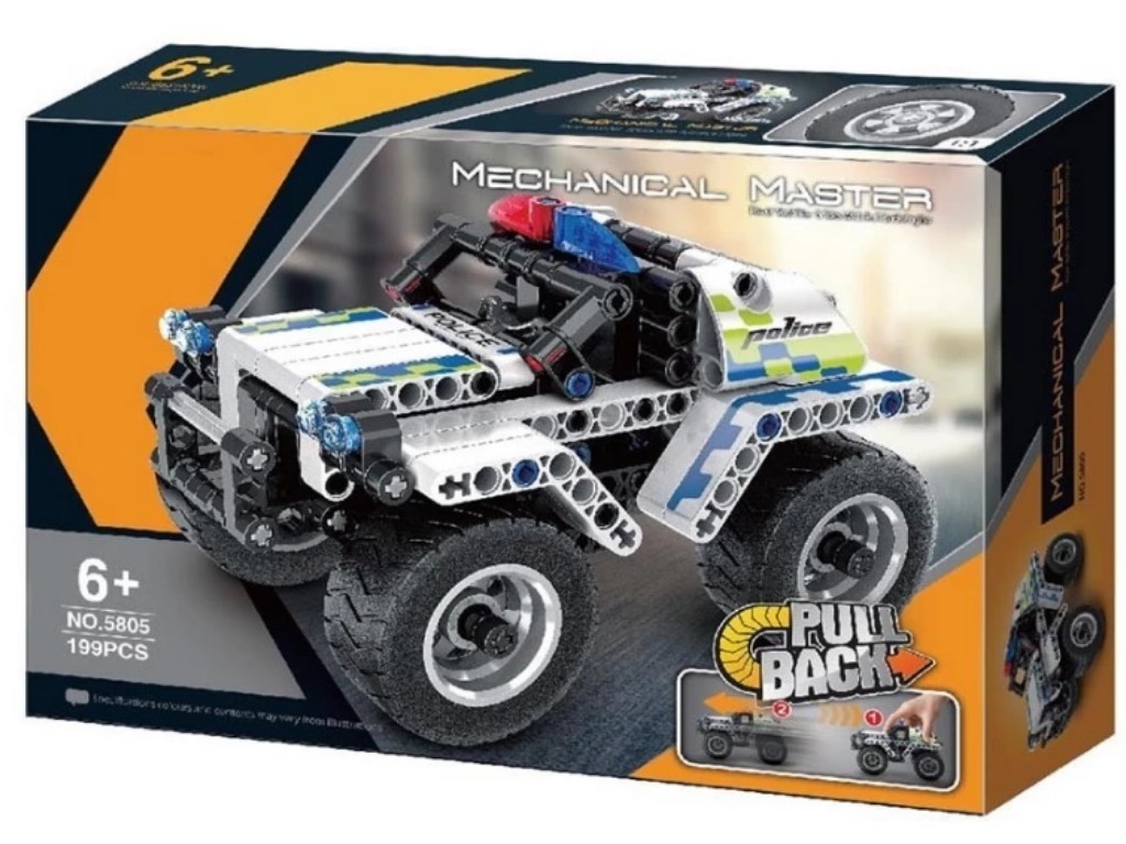 XTech 5805 Bricks: Pull Back Police Car