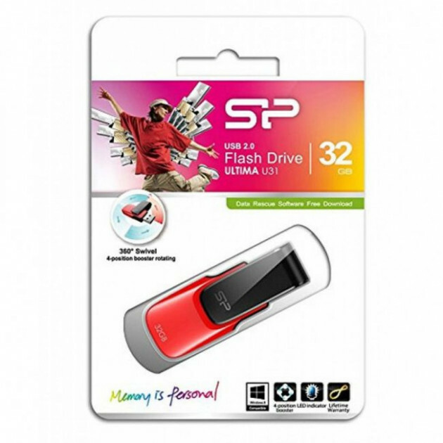 SiliconPower Ultima 31 / 32GB USB2.0 / Red