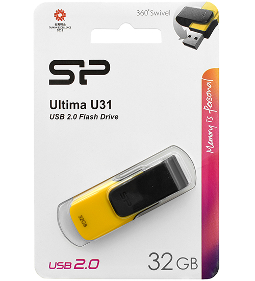 SiliconPower Ultima 31 / 32GB USB2.0 / Yellow