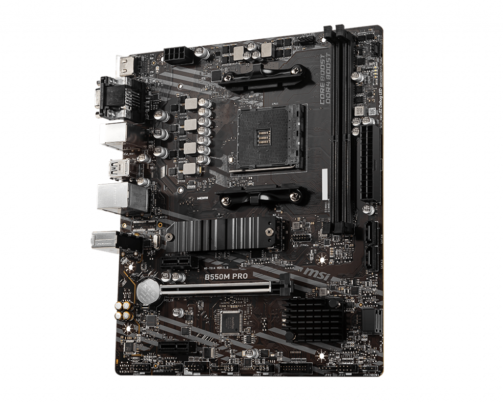 MSI B550M PRO mATX Socket AM4 Dual 2xDDR4-4600