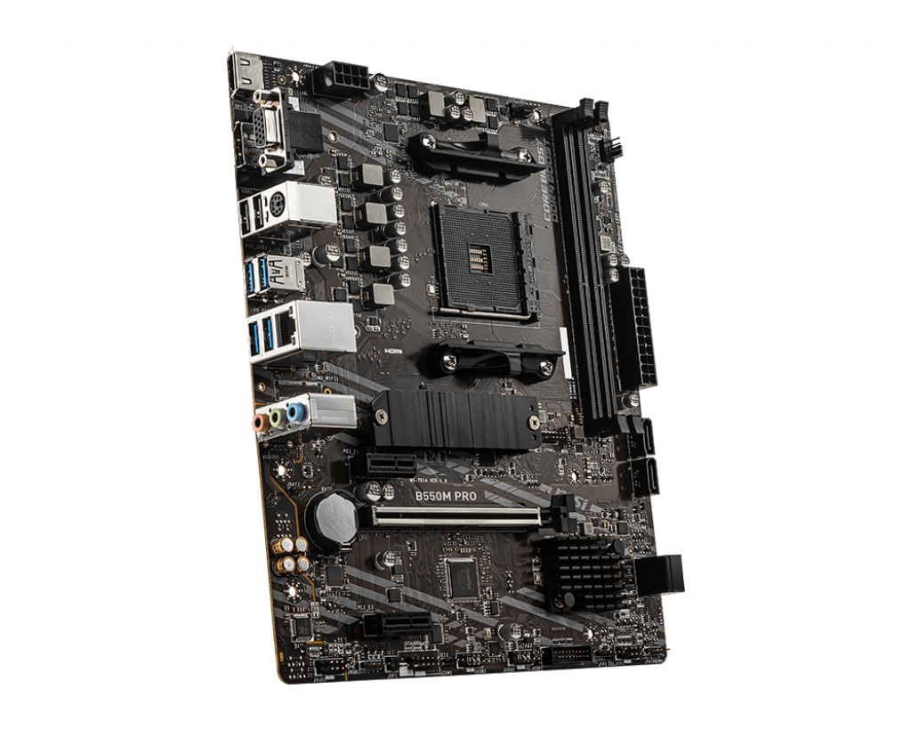 MSI B550M PRO mATX Socket AM4 Dual 2xDDR4-4600