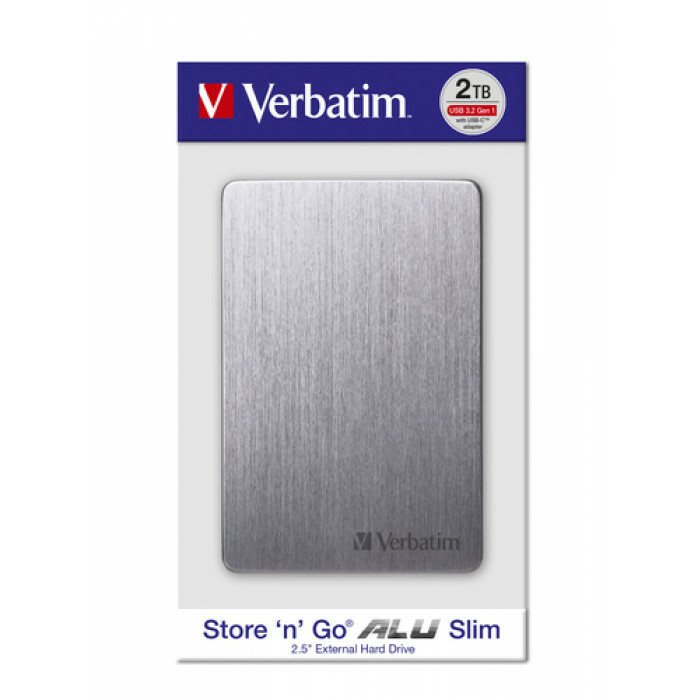 Verbatim Store 'n' Go ALU Slim 2.5" External HDD 2.0TB 53665 / Grey