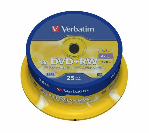 Verbatim DataLifePlus DVD+RW SERL4.7GB 43489