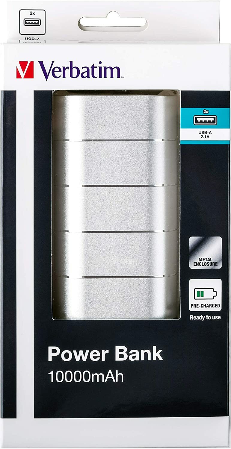 Verbatim 10000mAh Power bank 49572 / Grey