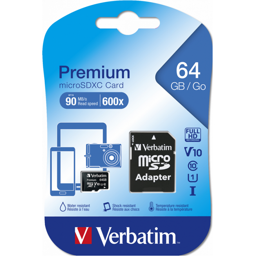 Verbatim Premium microSDXC 64GB 44084