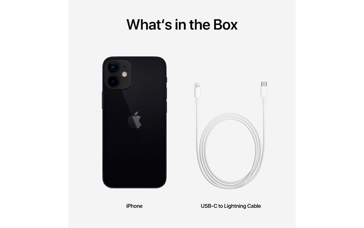Apple iPhone 12 mini / 5.4" OLED 1080x2340 / A14 Bionic / 4Gb / 64Gb / 2227mAh / Black