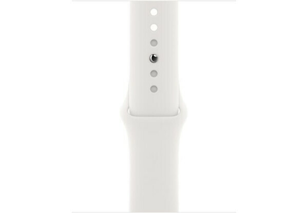 Apple Watch SE 40mm Silver Aluminum Case with White Sport Band / White