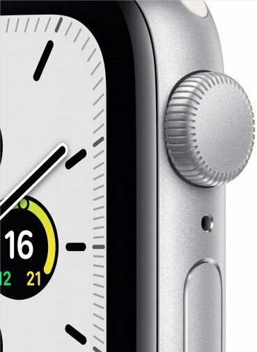 Apple Watch SE 40mm Silver Aluminum Case with White Sport Band / White