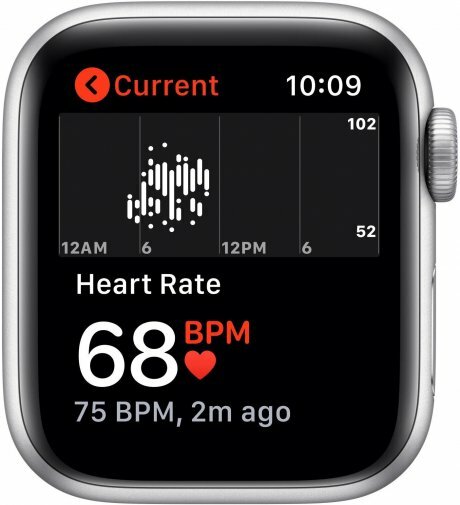 Apple Watch SE 40mm Silver Aluminum Case with White Sport Band / White