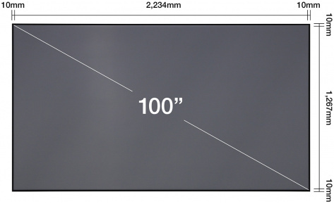 Epson ELPSC35 Laser ProjectionTV Screen 100"