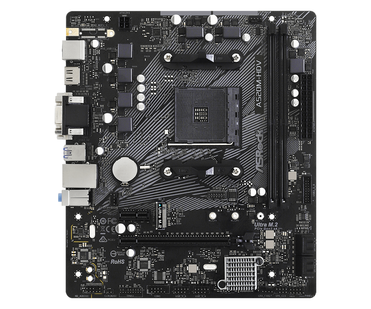 ASRock A520M-HDV mATX AM4 Socket
