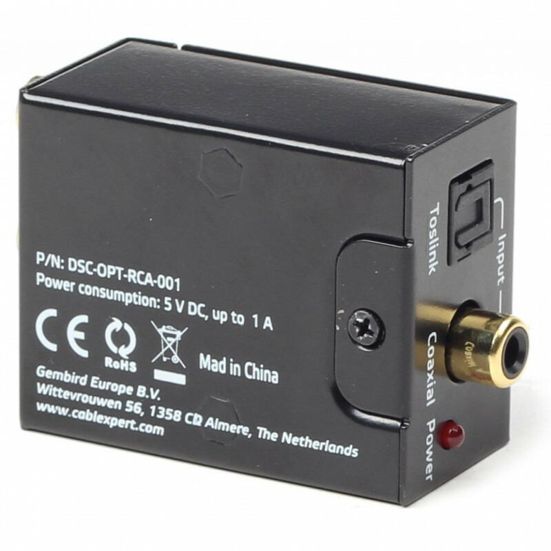 Cablexpert DSC-OPT-RCA-001 Digital to analog audio converter