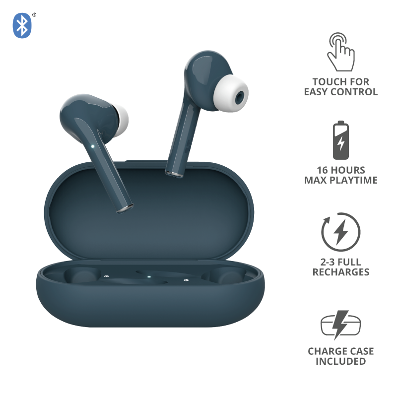 Trust Nika Touch Bluetooth Wireless TWS Earphone Blue