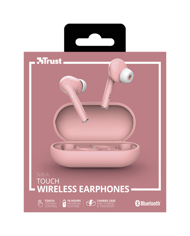 Trust Nika Touch Bluetooth Wireless TWS Earphone Pink