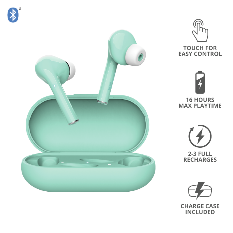 Trust Nika Touch Bluetooth Wireless TWS Earphone Turquoise
