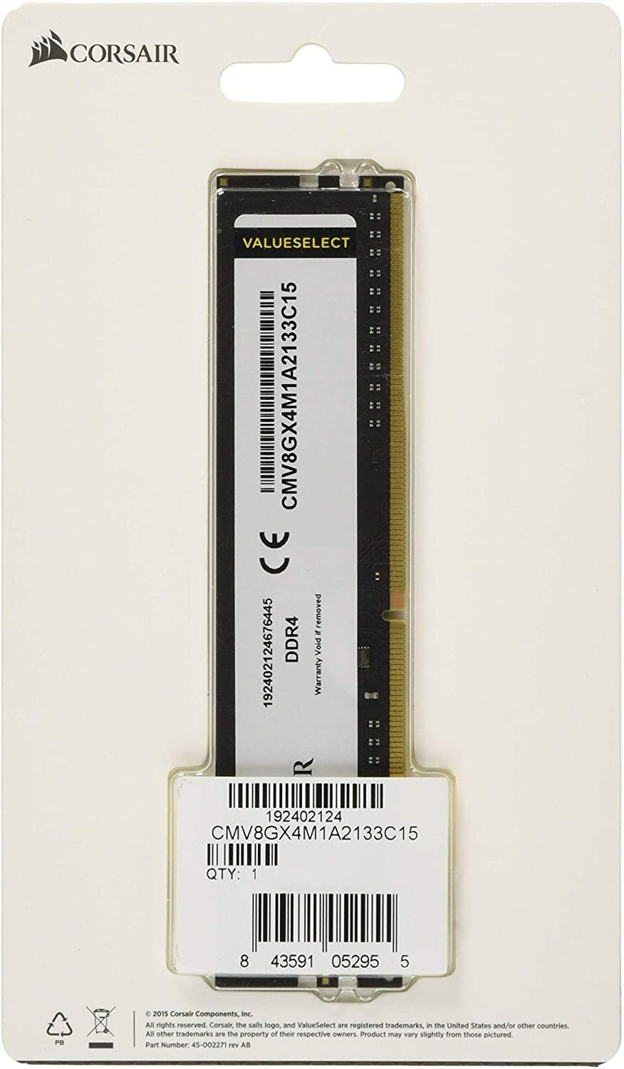 Corsair CM4X8GF2400C16N2 8GB DDR4 2400MHz
