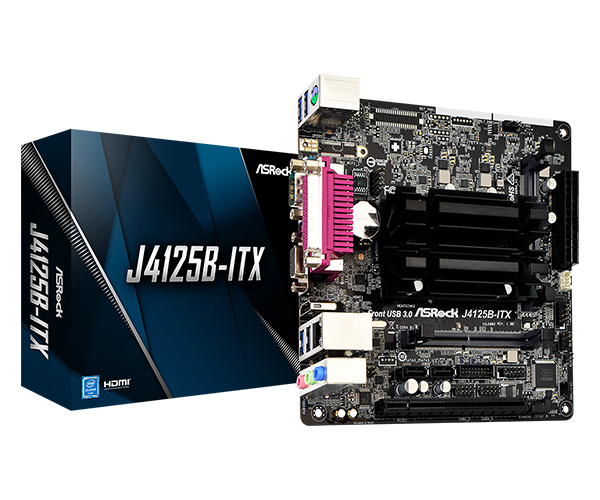 ASRock J4125B-ITX / Celeron Quad-Core J4125 / 2xDDR4 SO-DIMM /