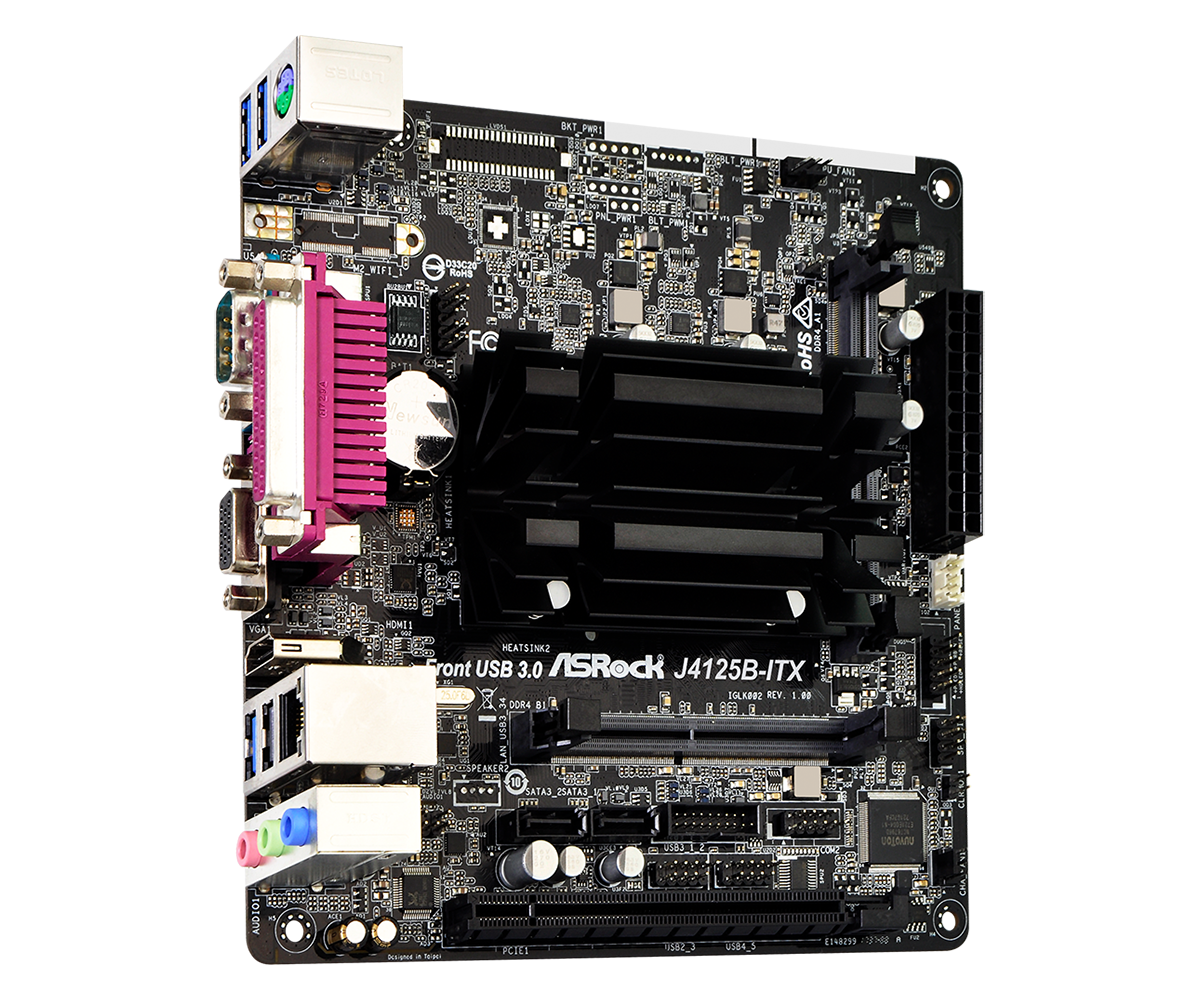 ASRock J4125B-ITX / Celeron Quad-Core J4125 / 2xDDR4 SO-DIMM /