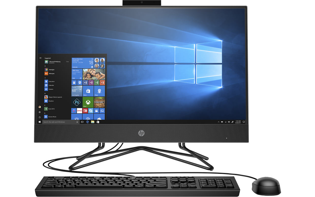 HP 205 G4 / 23.8 FullHD / Ryzen 3 3250U / 8GB DDR4 / 256Gb SSD / Radeon Graphics / FreeDOS / 1C7N9ES#ACB Black