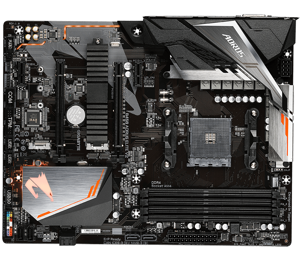 GIGABYTE B450 AORUS ELITE V2 ATX Socket AM4