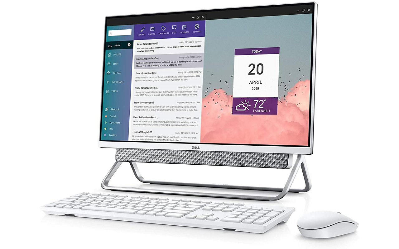 DELL Inspiron 5400 / 23.8" FullHD / Intel Core i7-1165G7/ 8GB DDR4 / 256GB NVMe + 1.0TB HDD / NVIDIA GeForce MX330 2GB GDDR5 / Windows 10 PRO / Silver