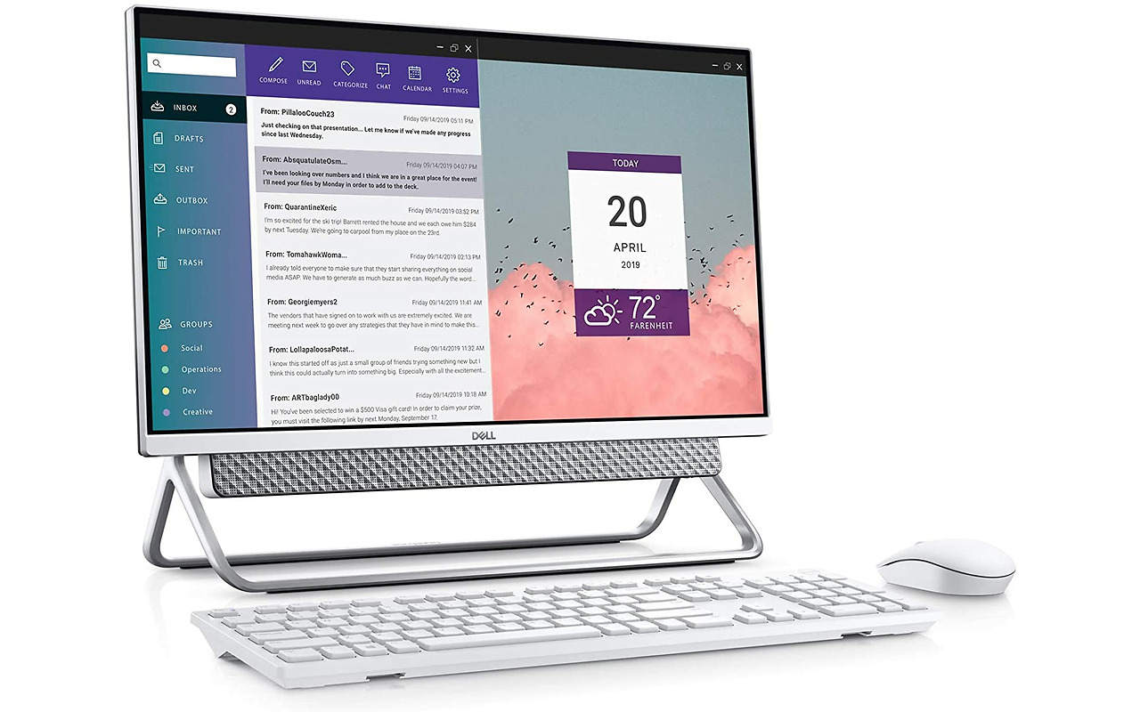 DELL Inspiron 5400 / 23.8" FullHD / Intel Core i7-1165G7/ 8GB DDR4 / 256GB NVMe + 1.0TB HDD / NVIDIA GeForce MX330 2GB GDDR5 / Windows 10 PRO / Silver
