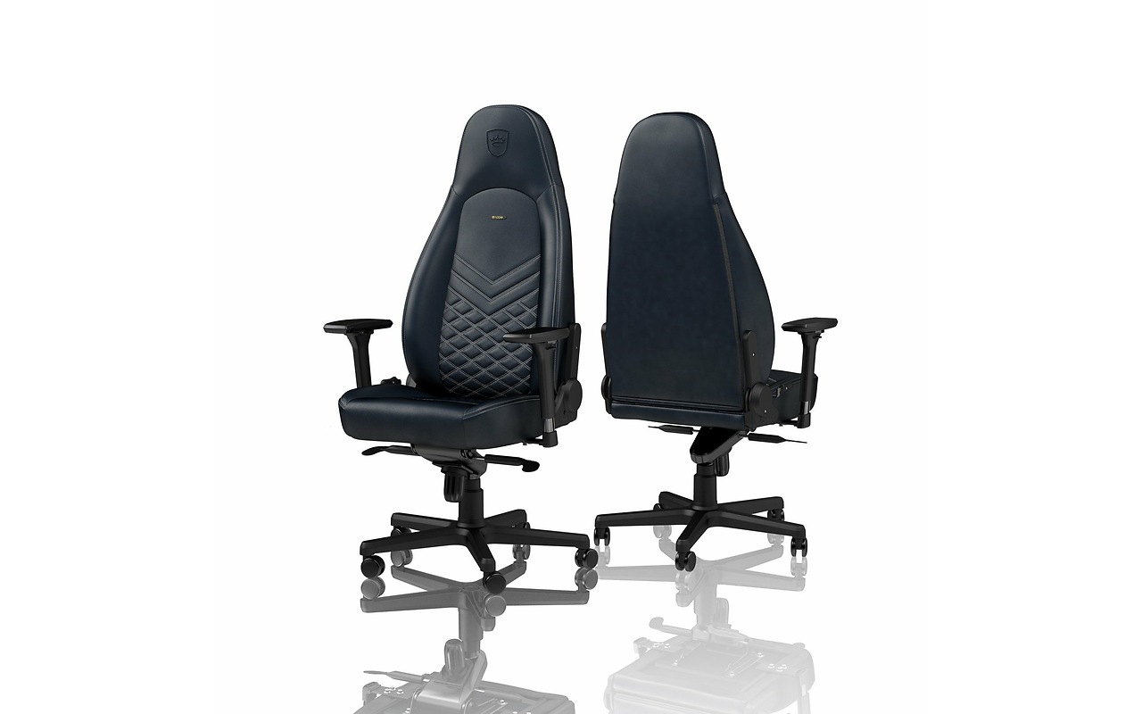 noblechairs Icon NBL-ICN-RL-MBG Midnight Blue Real Leather