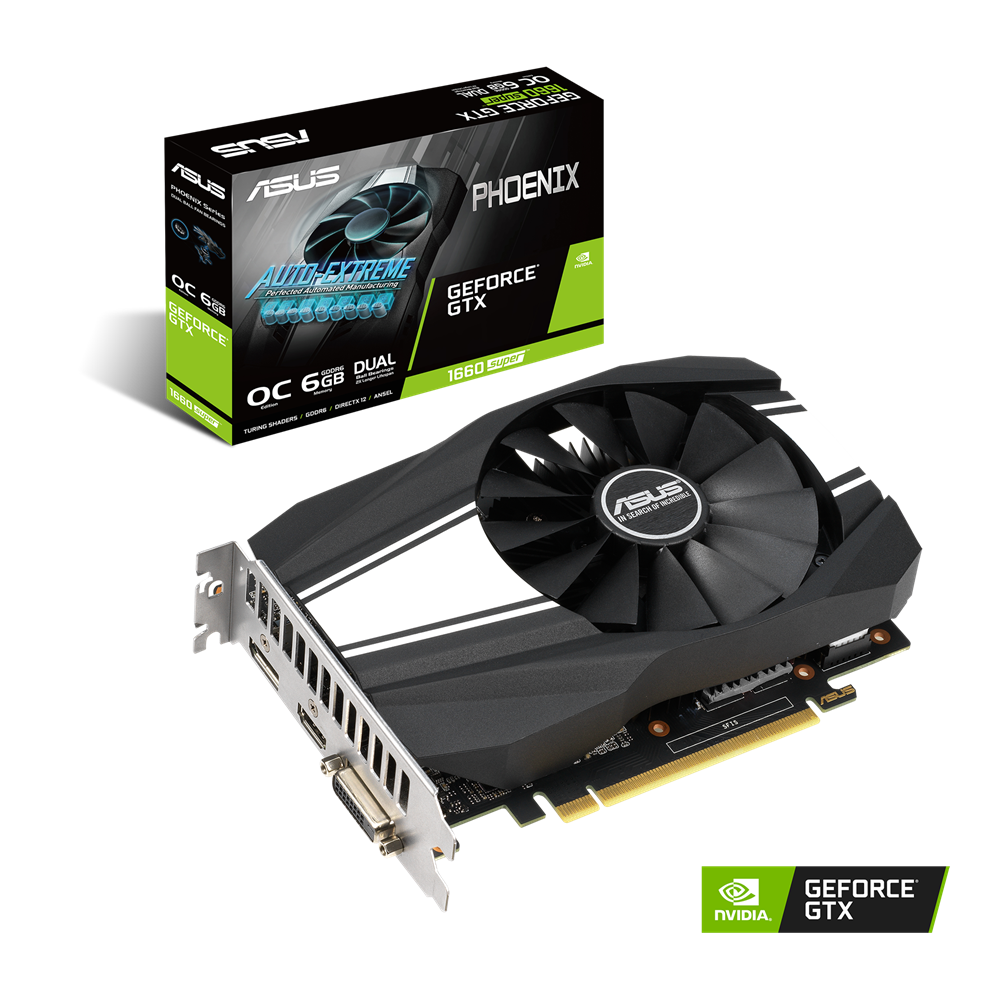 ASUS GeForce GTX1660 SUPER 6GB GDDR6 192bit Phoenix OC / PH-GTX1660S-O6G
