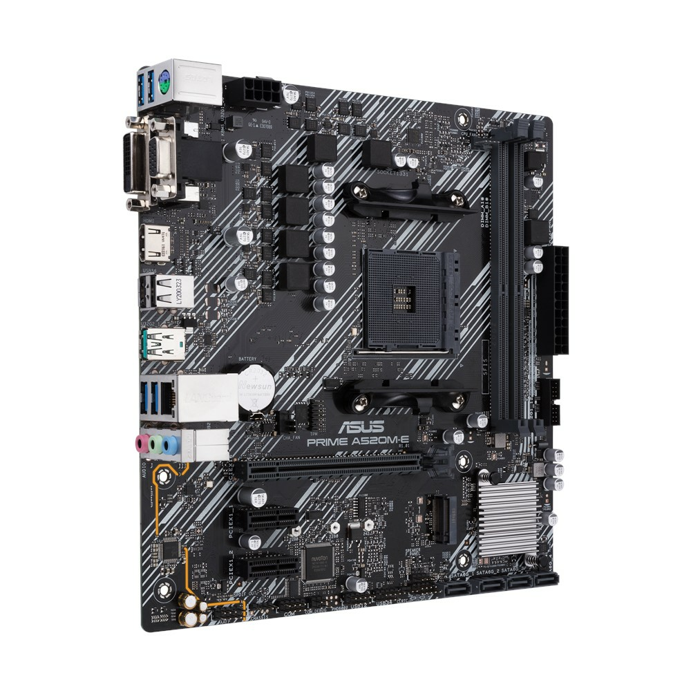 ASUS PRIME A520M-E mATX Socket AM4 Dual 2xDDR4-4600