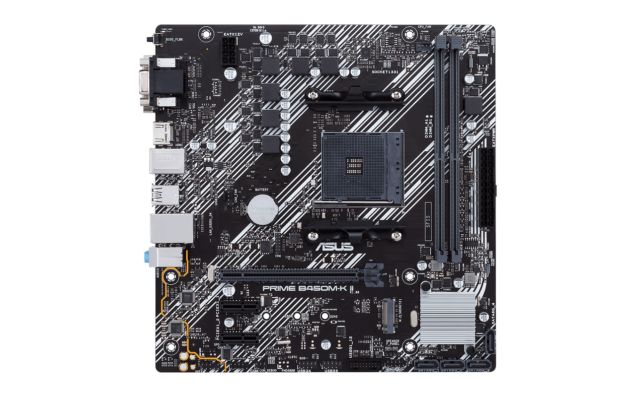 ASUS PRIME B450M-K II / mATX Socket AM4 Dual 2xDDR4-4400
