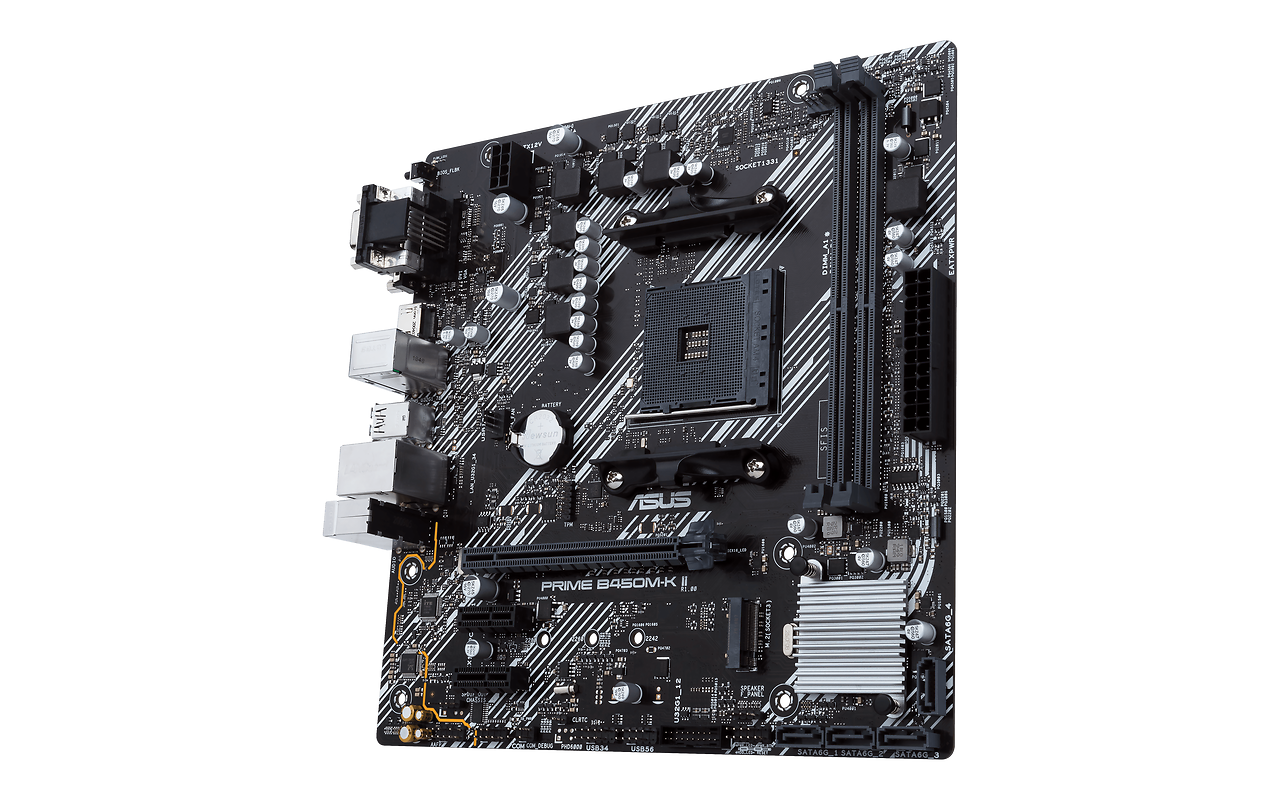ASUS PRIME B450M-K II / mATX Socket AM4 Dual 2xDDR4-4400